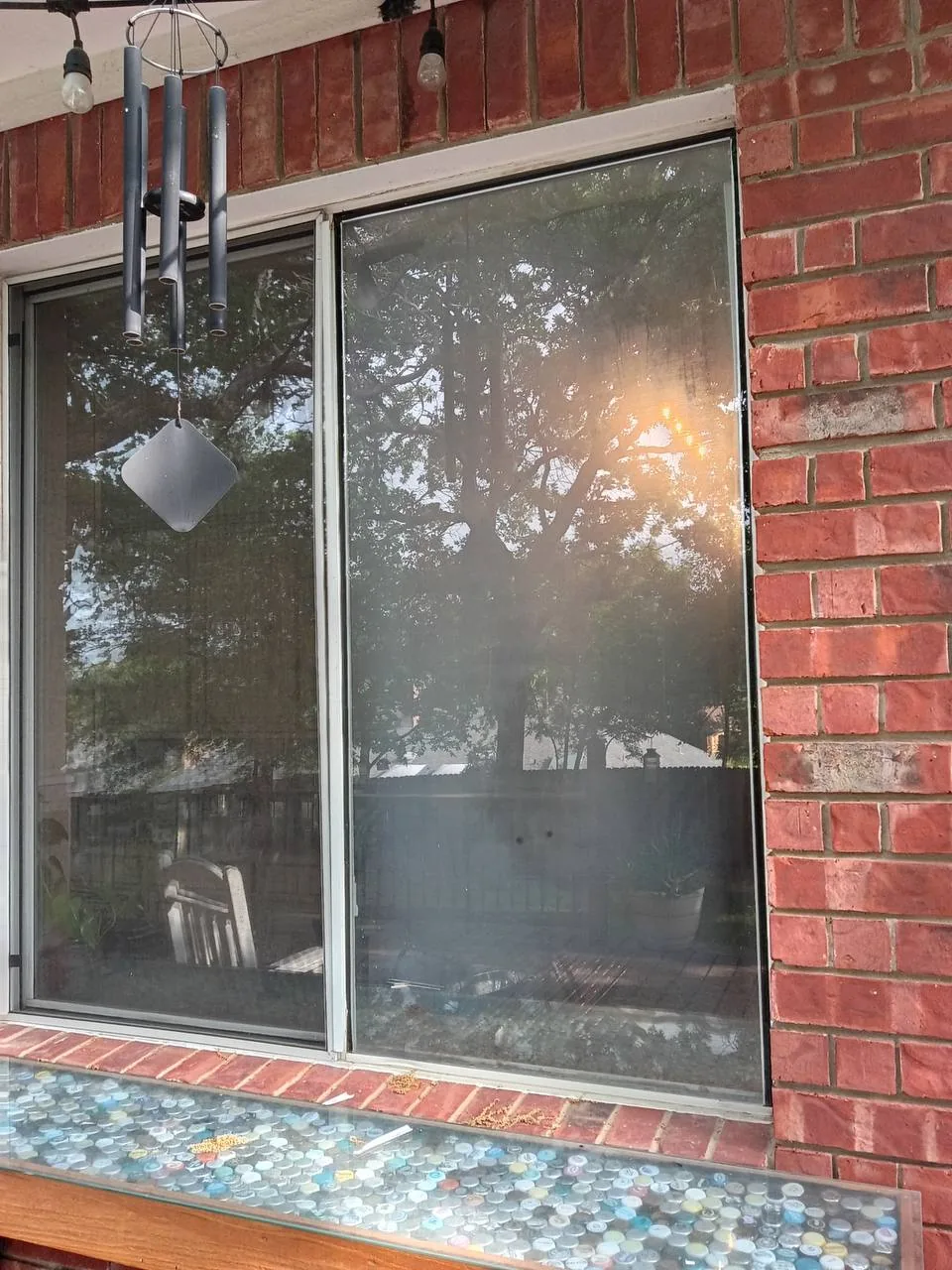 Before foggy glass replacement — job 14