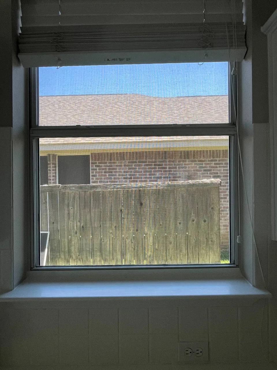 Before foggy glass replacement — job 16