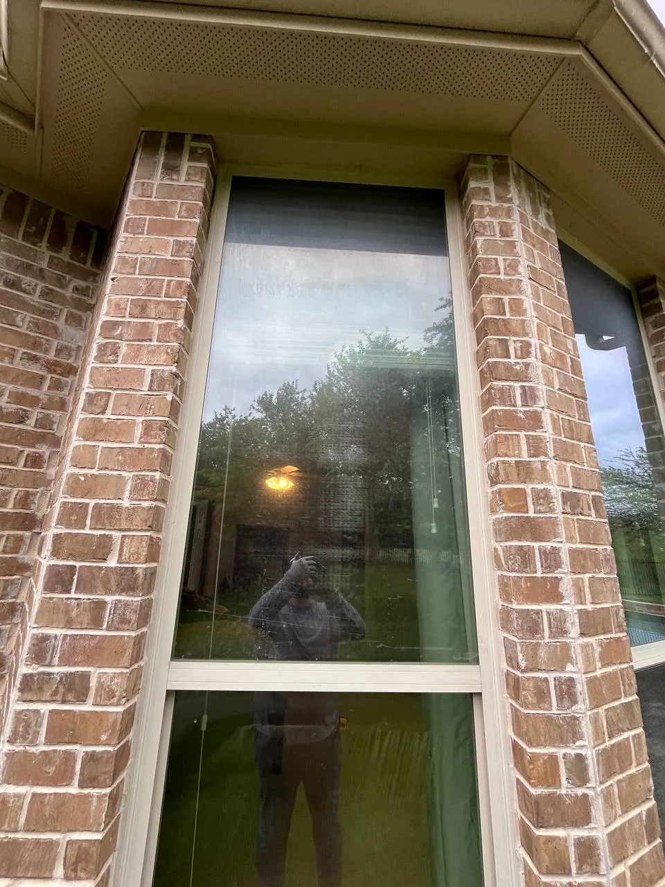 Before foggy glass replacement — job 20