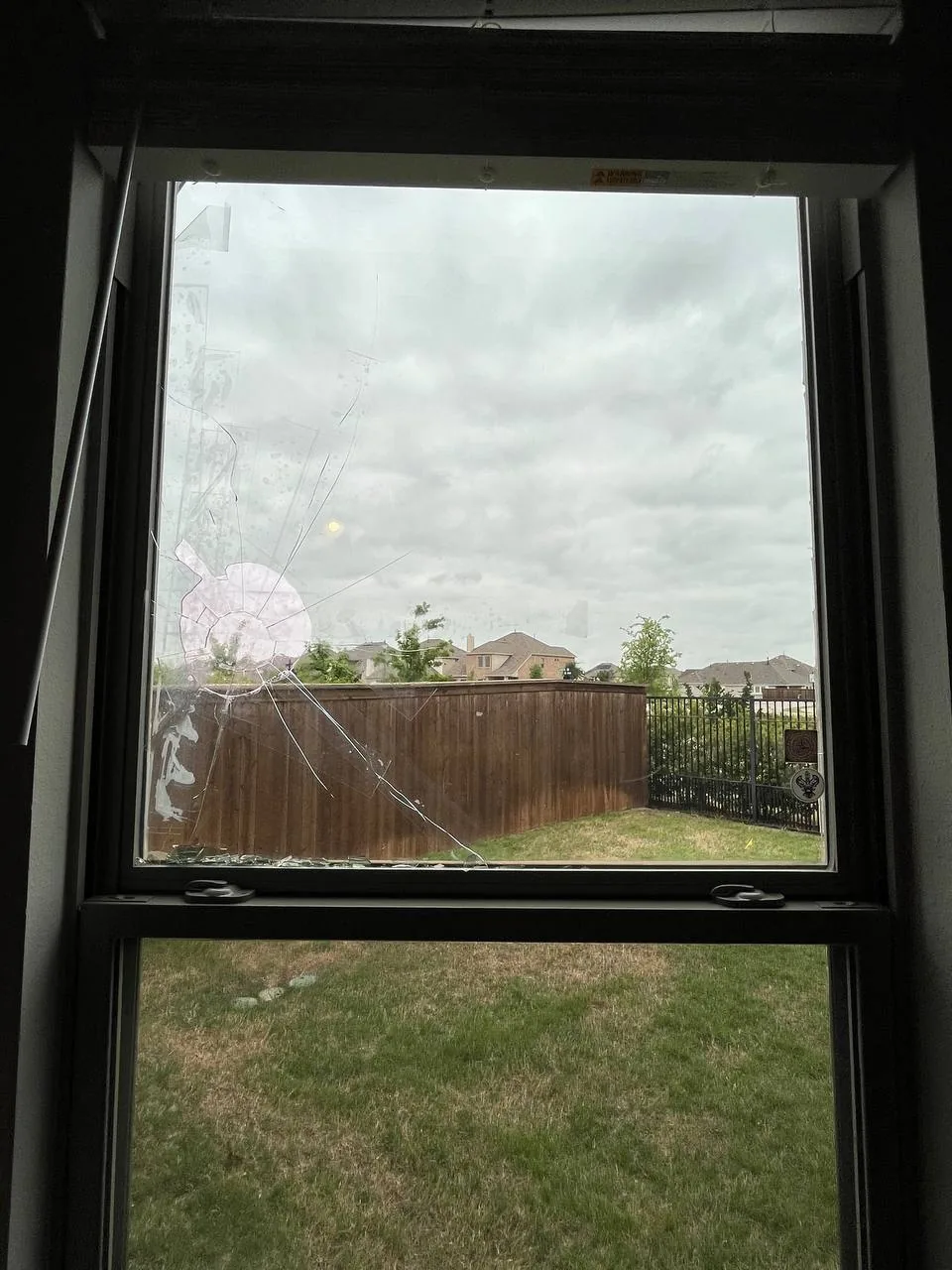 Before foggy glass replacement — job 21