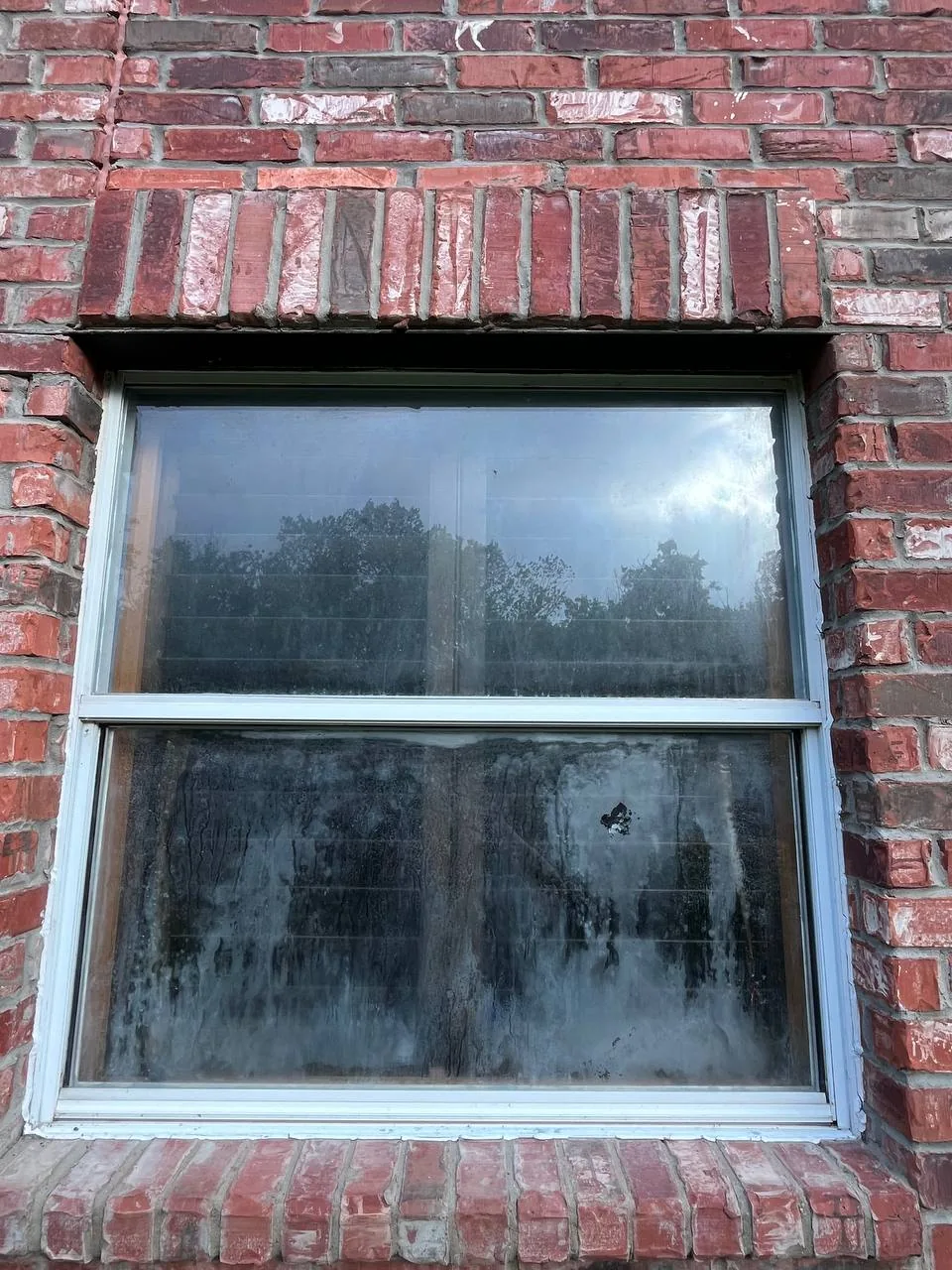 Before foggy glass replacement — job 4