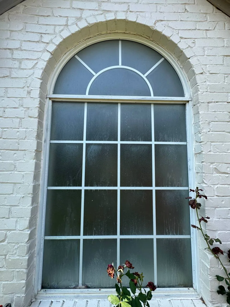 Before foggy glass replacement — job 8