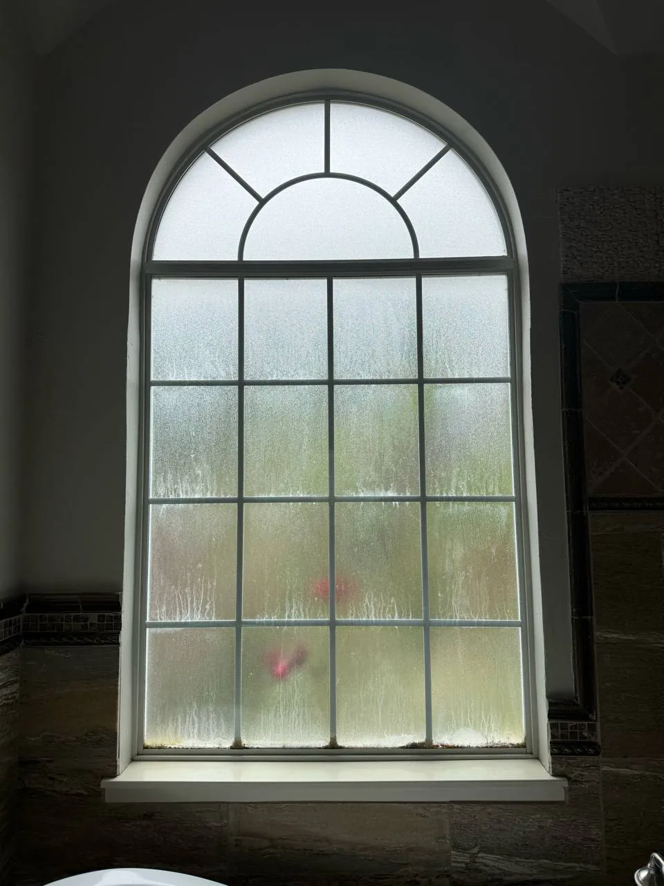 Before foggy glass replacement — job 7