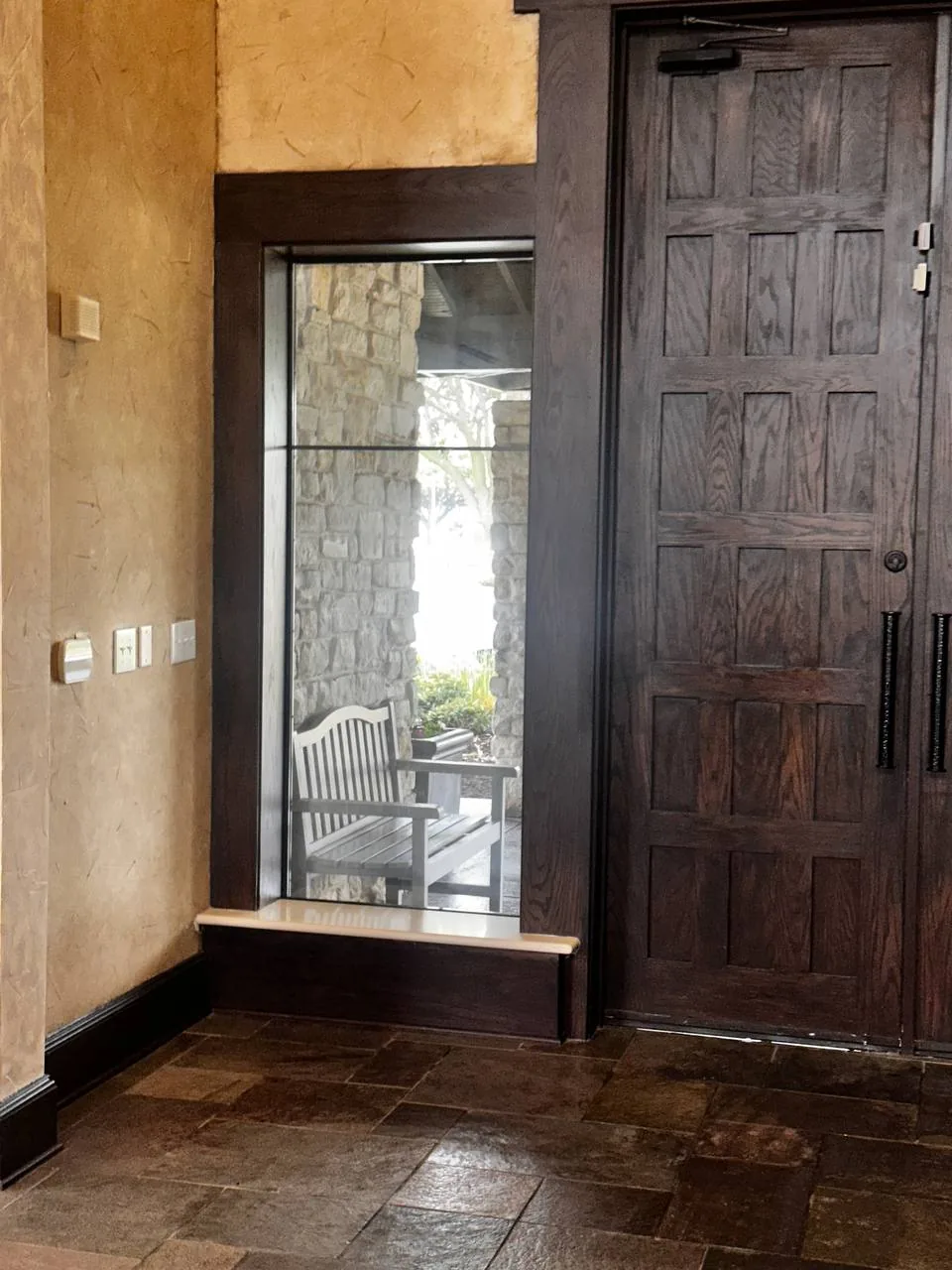 Before foggy glass replacement — job 9